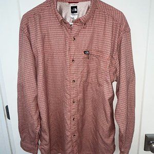 The North Face flannel shirt men's sz M EUC